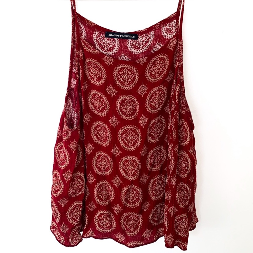 SOLD Brandy melville bohemian tank top